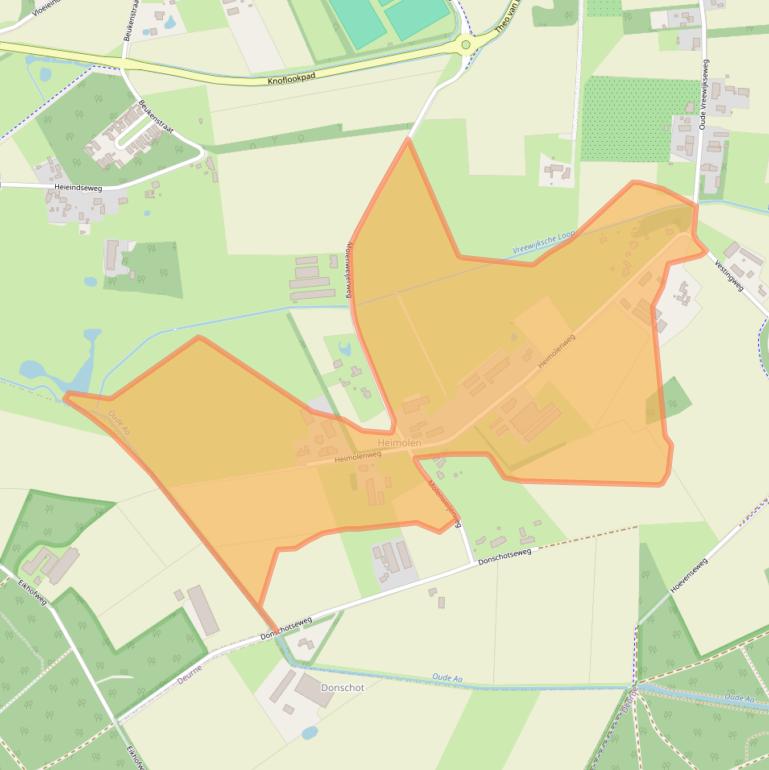 Kaart van postcodegebied 5753PW.