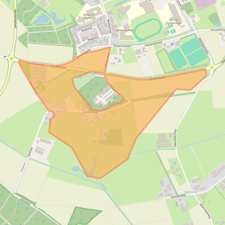 Kaart van postcodegebied 5753PZ.