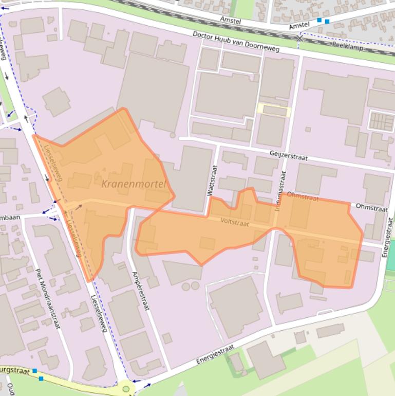 Kaart van postcodegebied 5753RL.