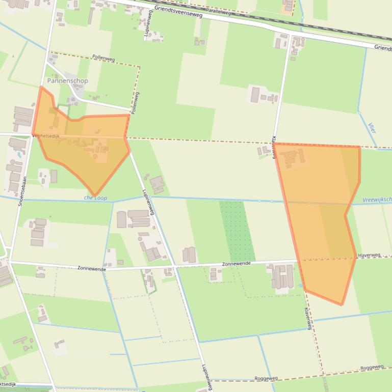 Kaart van postcodegebied 5753RW.
