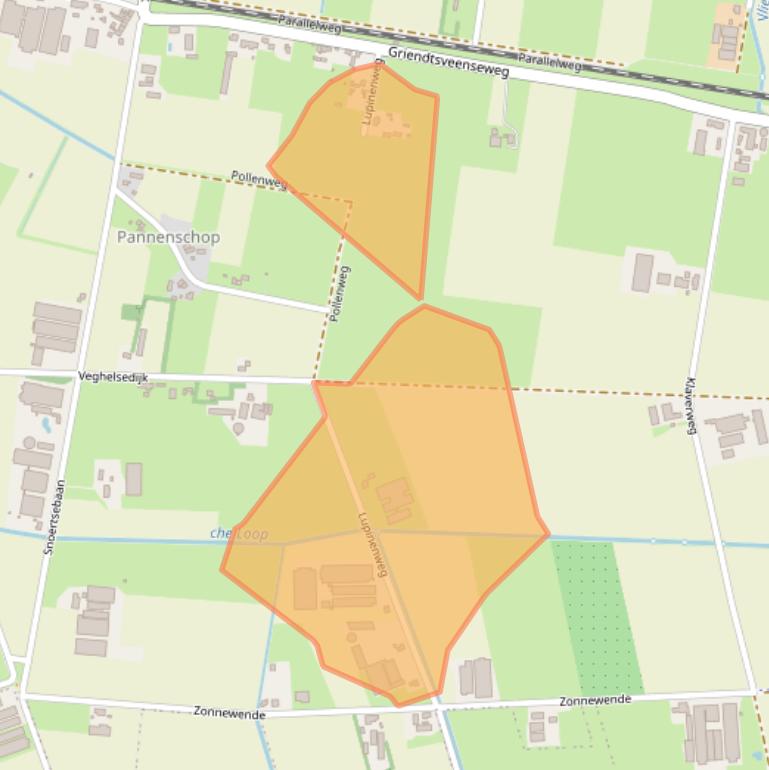 Kaart van postcodegebied 5753SC.