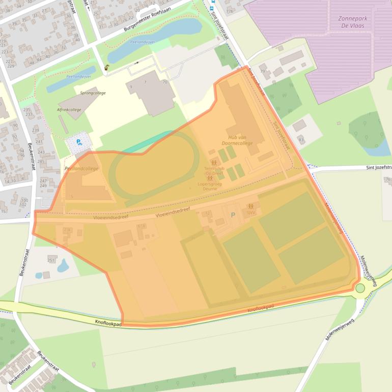 Kaart van postcodegebied 5753SM.