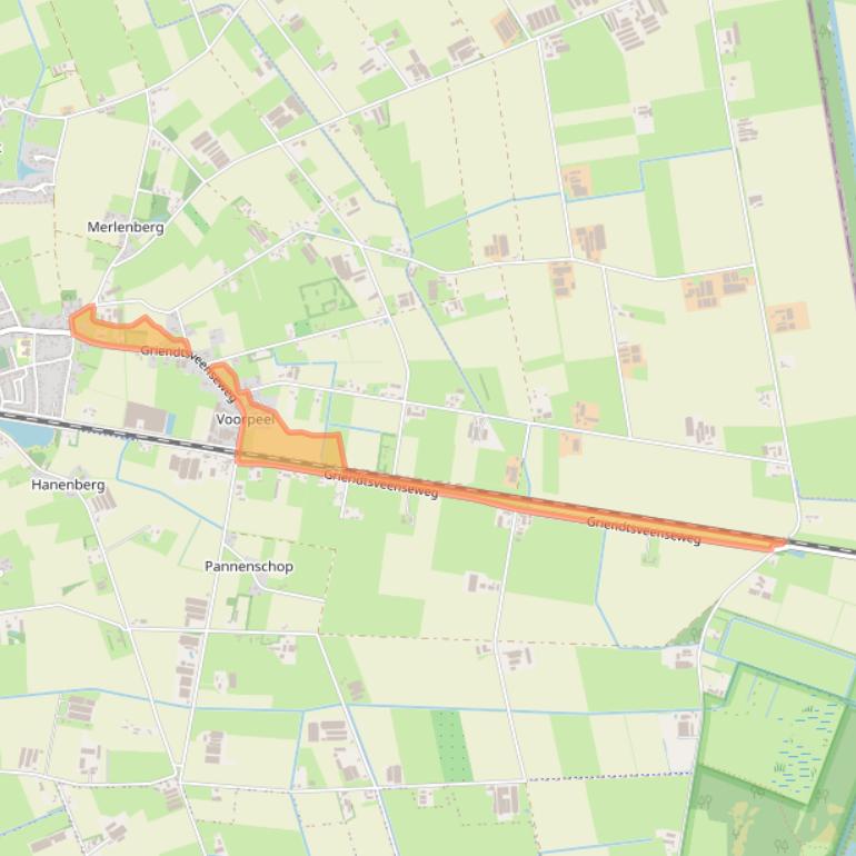 Kaart van postcodegebied 5754AA.