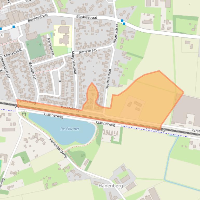 Kaart van postcodegebied 5754AM.