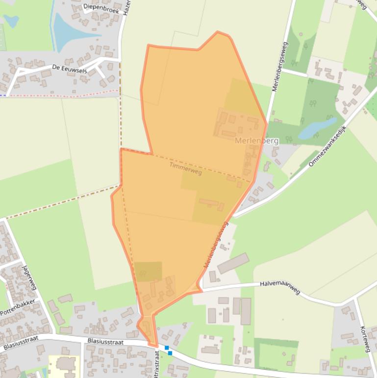 Kaart van postcodegebied 5754AW.