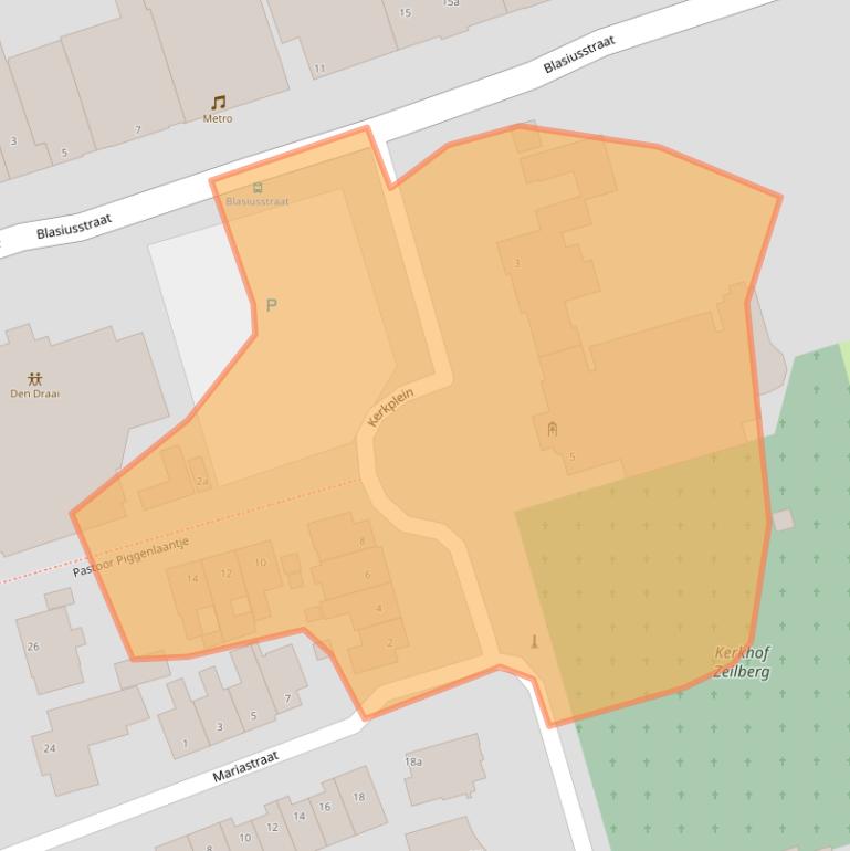 Kaart van postcodegebied 5754AZ.