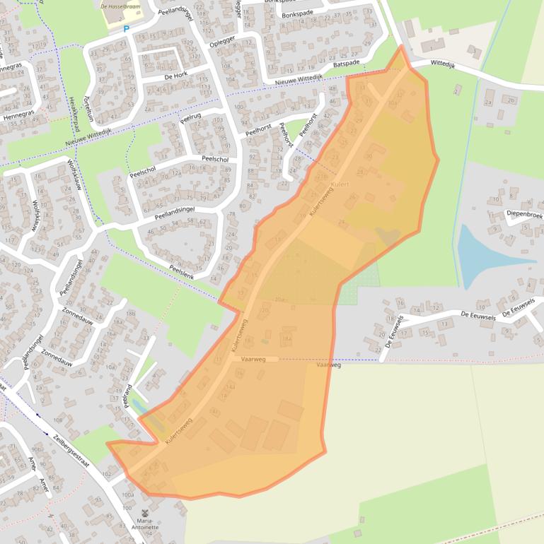 Kaart van postcodegebied 5754BK.