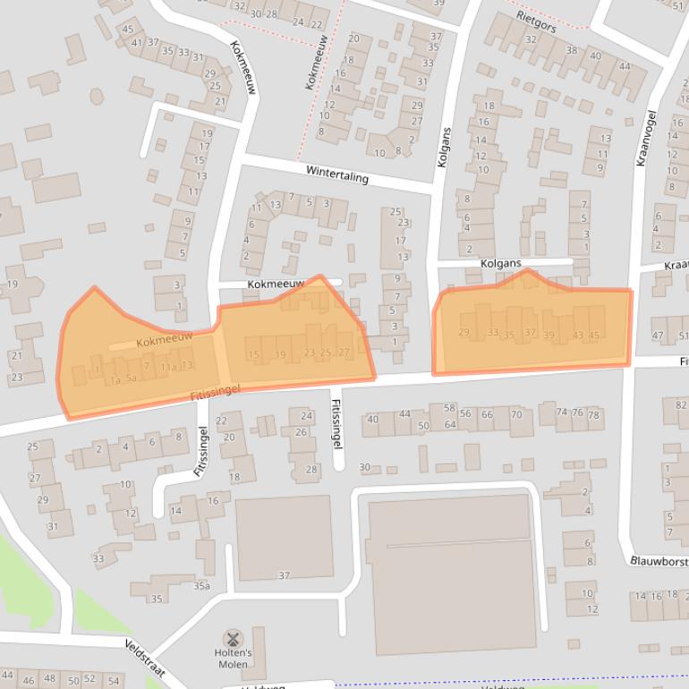 Kaart van postcodegebied 5754CG.