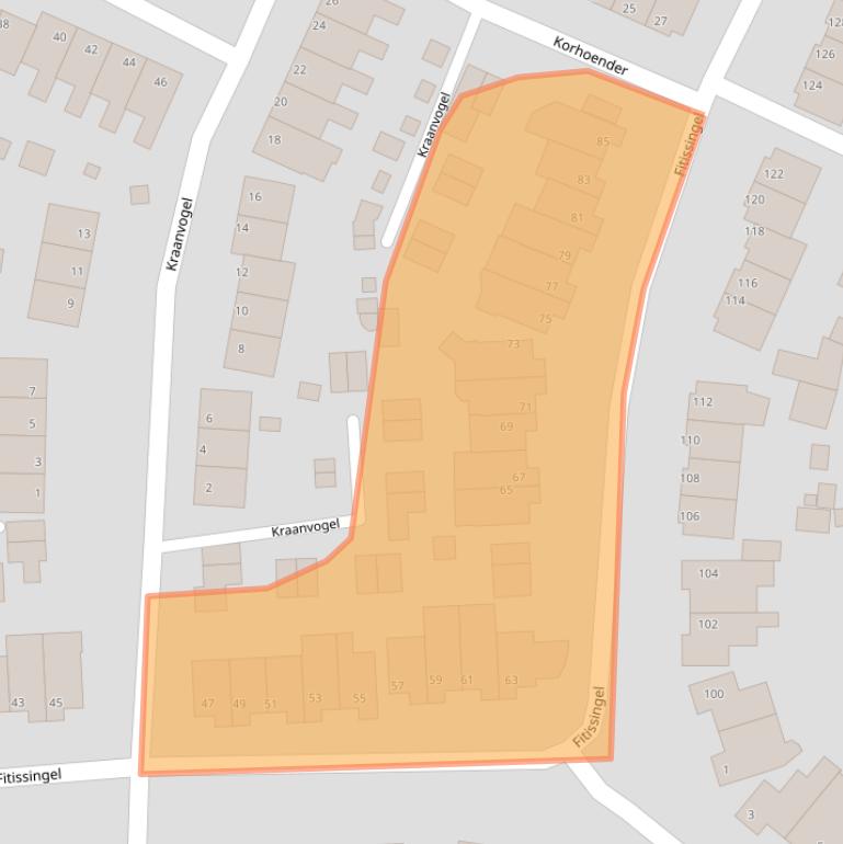 Kaart van postcodegebied 5754CH.