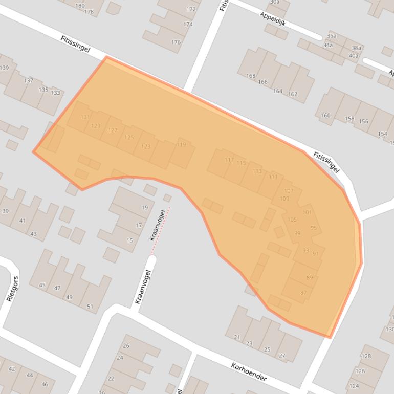 Kaart van postcodegebied 5754CJ.