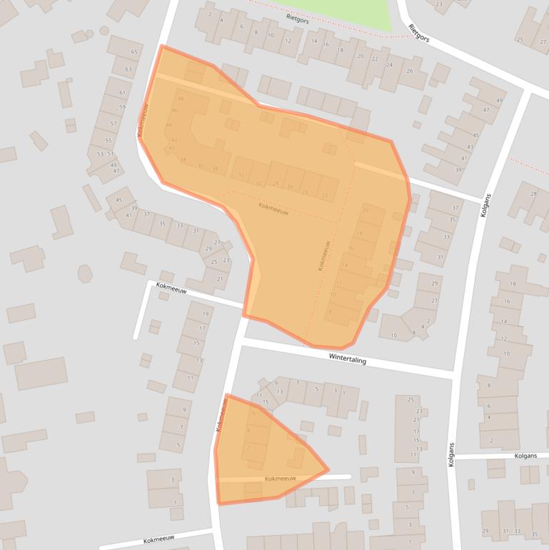 Kaart van postcodegebied 5754CN.