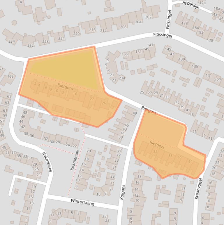 Kaart van postcodegebied 5754CT.