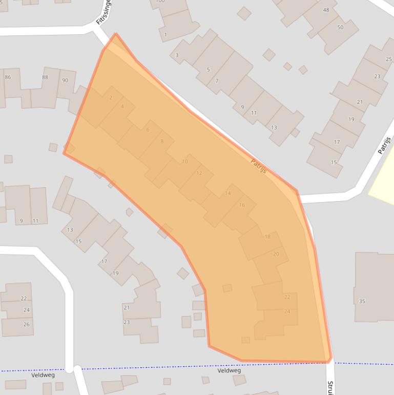 Kaart van postcodegebied 5754DH.