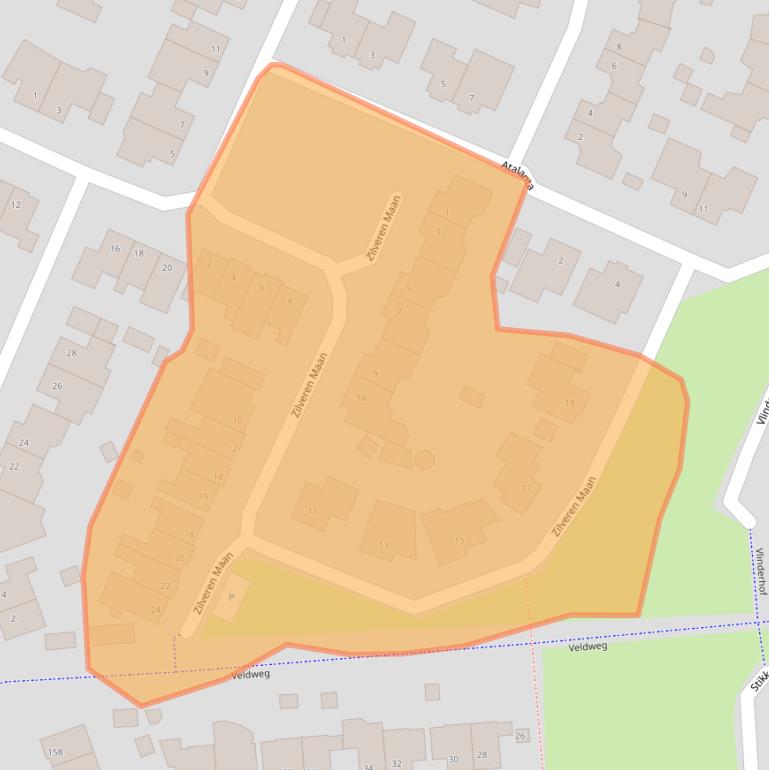 Kaart van postcodegebied 5754DT.