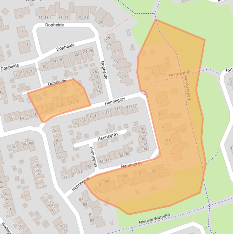 Kaart van postcodegebied 5754EH.
