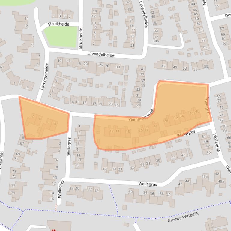 Kaart van postcodegebied 5754EL.