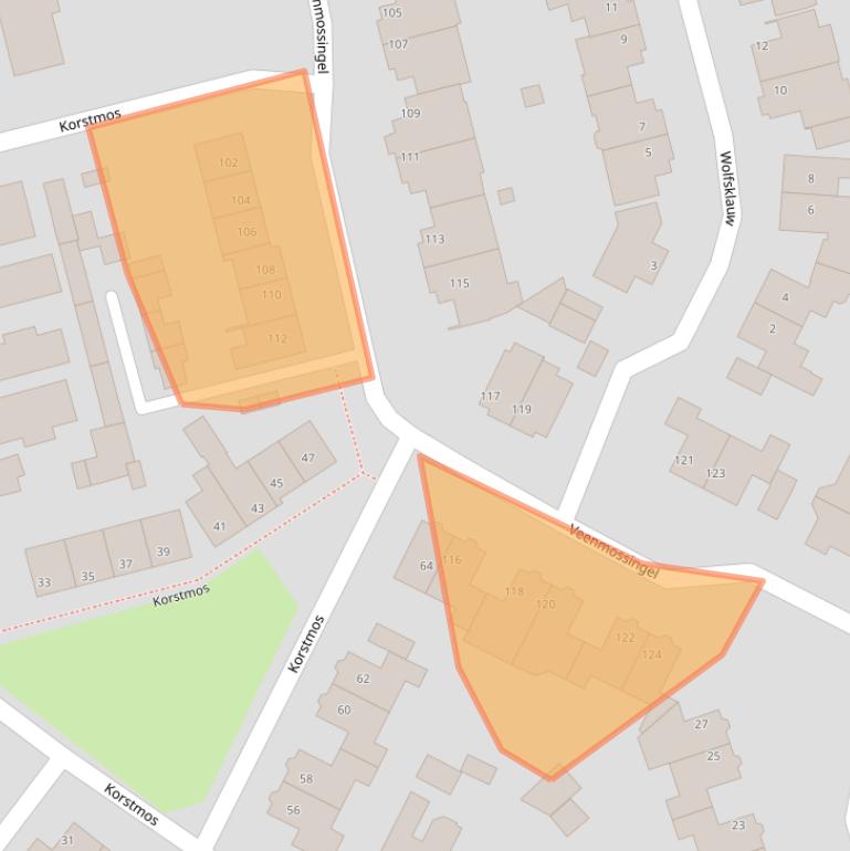Kaart van postcodegebied 5754EV.