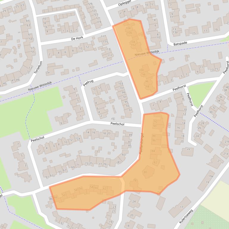 Kaart van postcodegebied 5754GD.