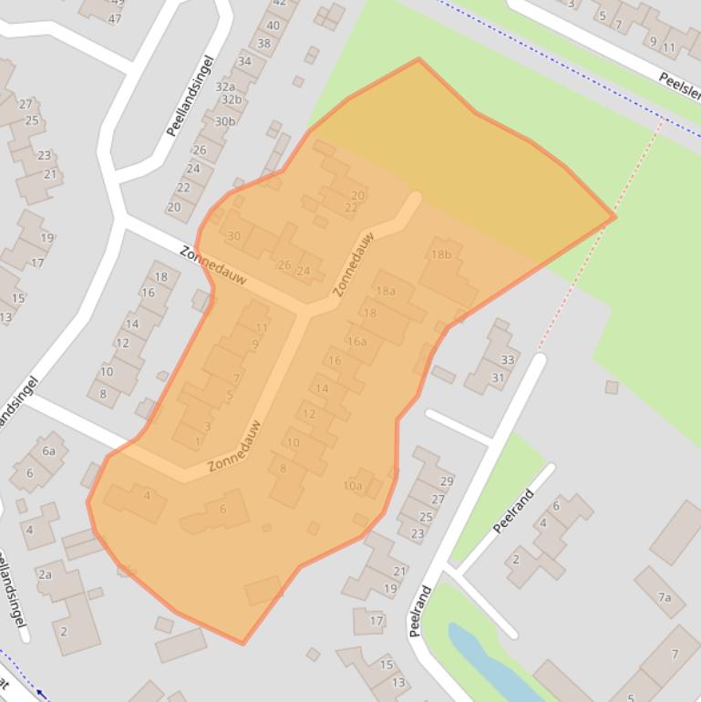 Kaart van postcodegebied 5754GH.