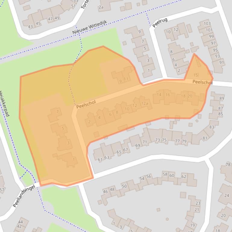 Kaart van postcodegebied 5754GP.