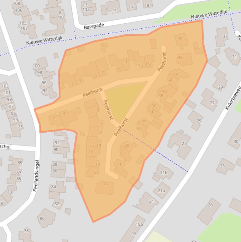 Kaart van postcodegebied 5754GR.