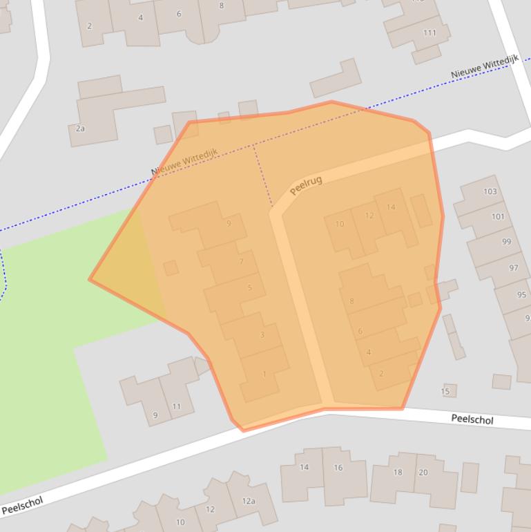 Kaart van postcodegebied 5754GS.