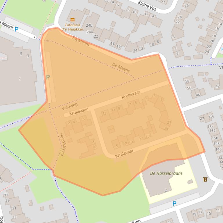 Kaart van postcodegebied 5754HD.