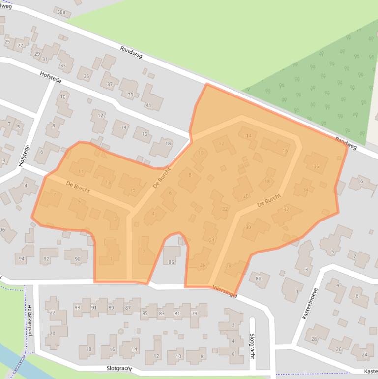 Kaart van postcodegebied 5754HZ.