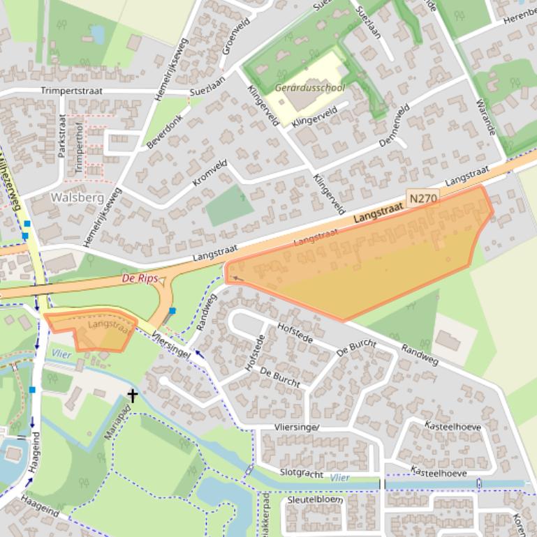 Kaart van postcodegebied 5754PA.