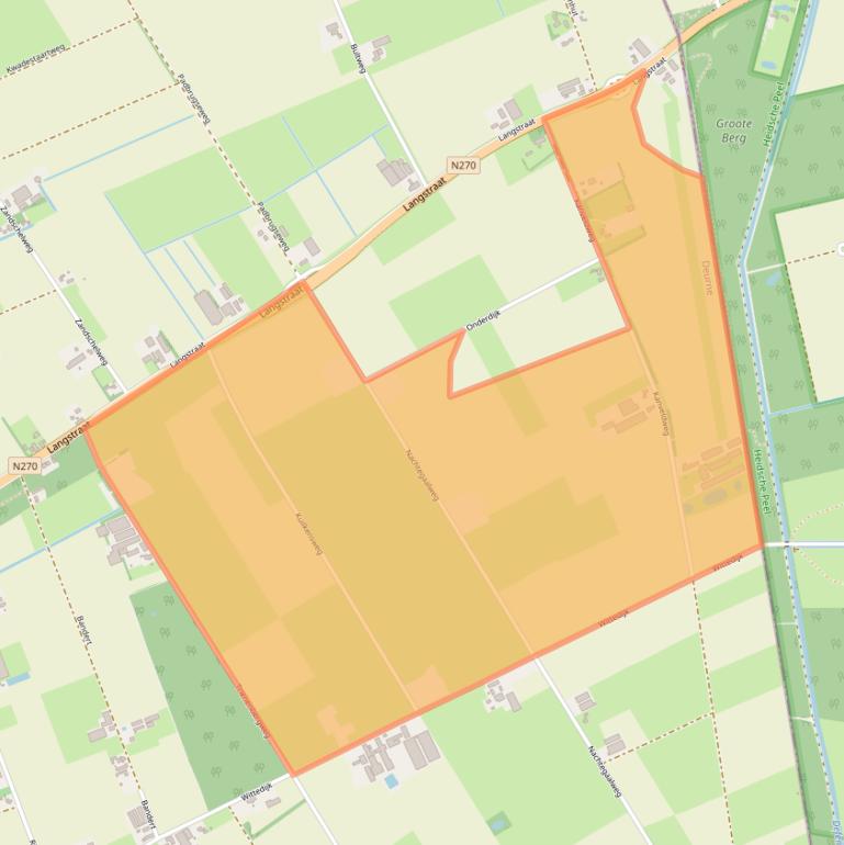 Kaart van postcodegebied 5754PM.