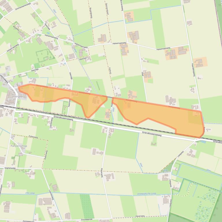 Kaart van postcodegebied 5754RJ.