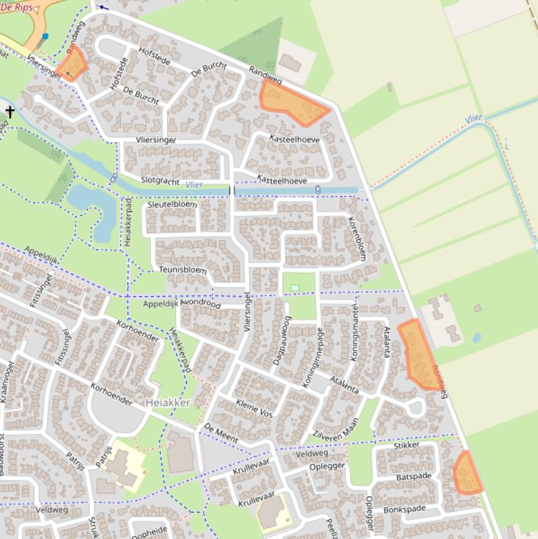 Kaart van postcodegebied 5754RL.