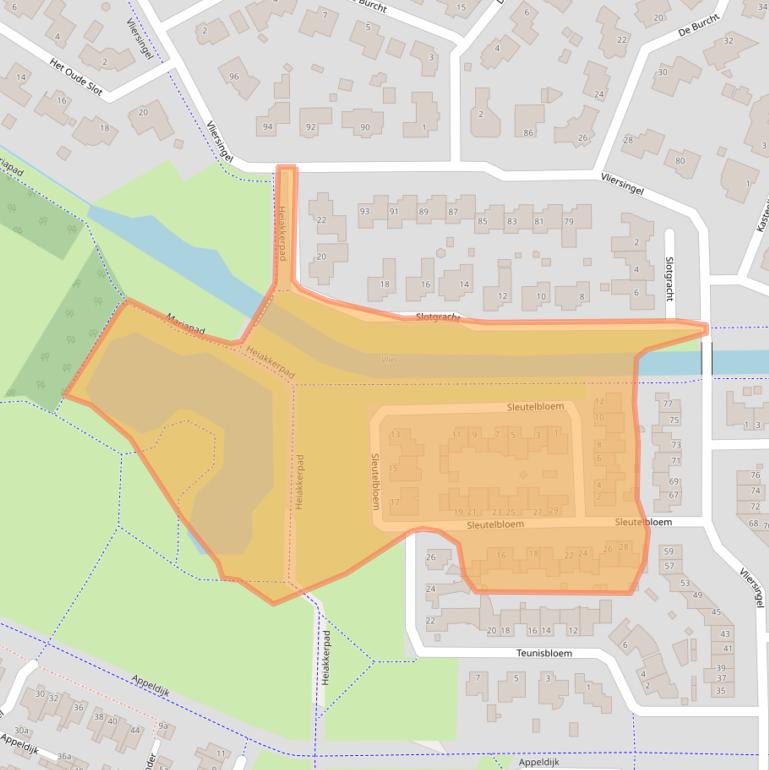 Kaart van postcodegebied 5754SC.