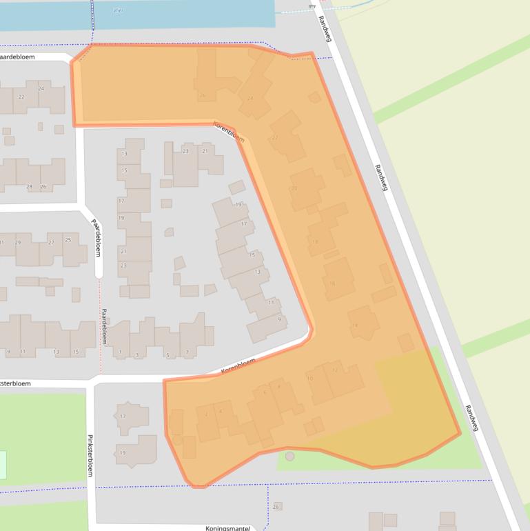 Kaart van postcodegebied 5754SJ.