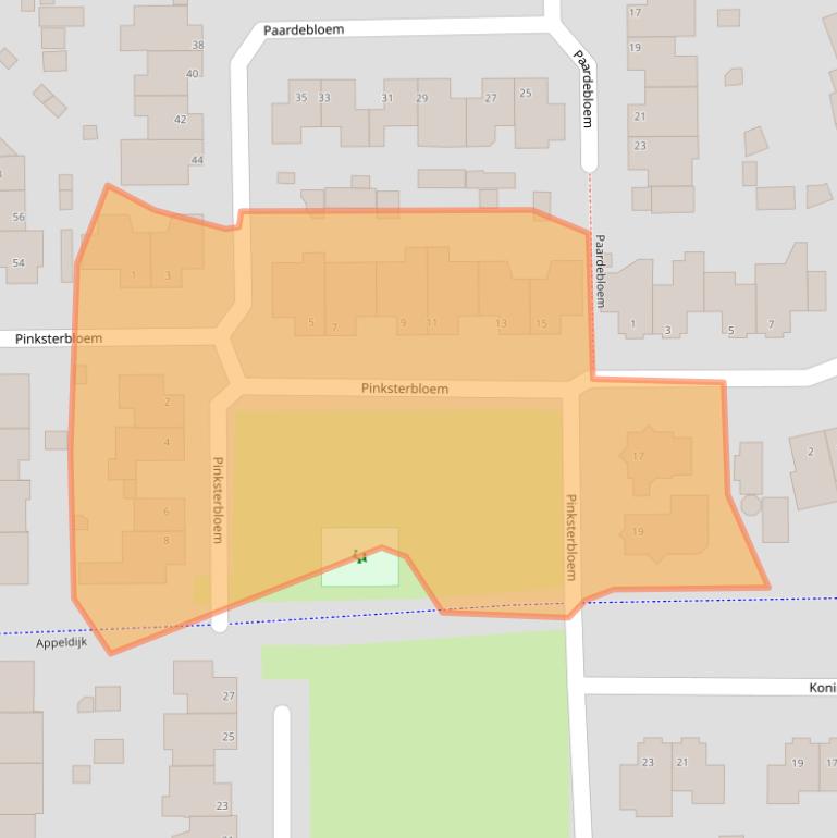 Kaart van postcodegebied 5754SK.