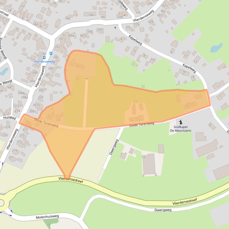 Kaart van postcodegebied 5756AK.