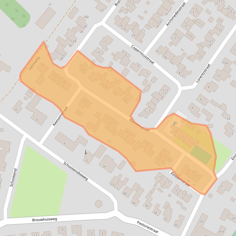 Kaart van postcodegebied 5756AZ.