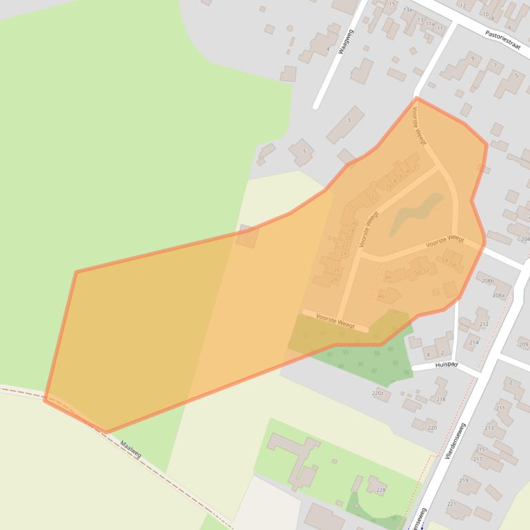 Kaart van postcodegebied 5756BG.