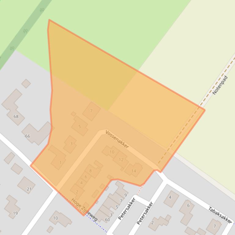 Kaart van postcodegebied 5756BW.