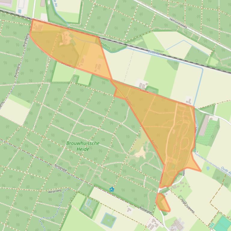 Kaart van postcodegebied 5756PK.