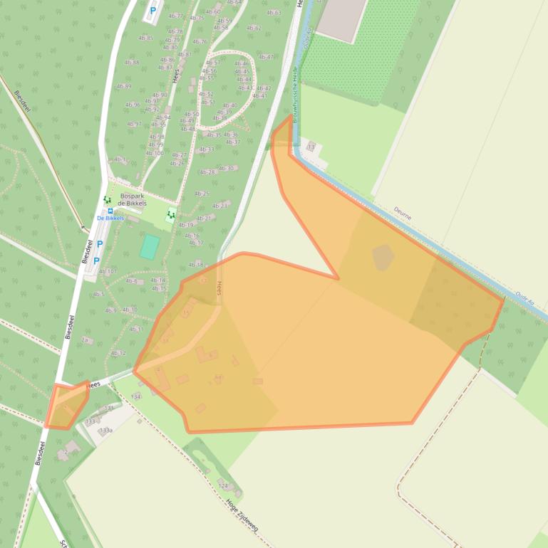 Kaart van postcodegebied 5756PM.