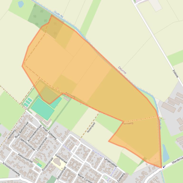 Kaart van postcodegebied 5756PS.