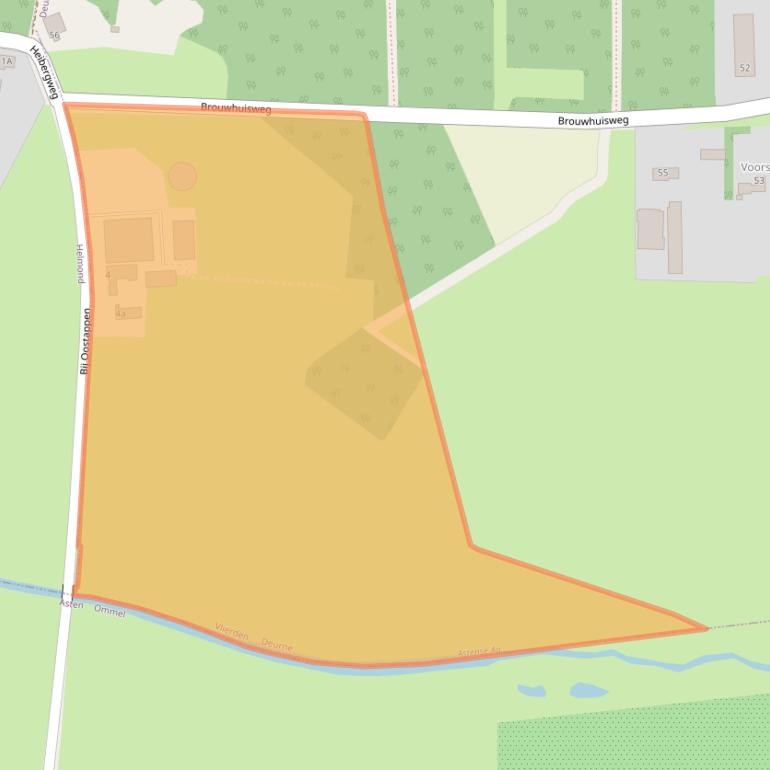 Kaart van postcodegebied 5756PW.