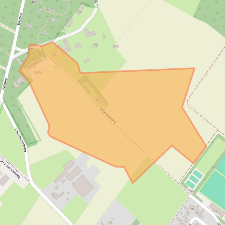 Kaart van postcodegebied 5756PZ.