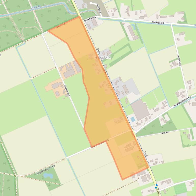 Kaart van postcodegebied 5757AB.