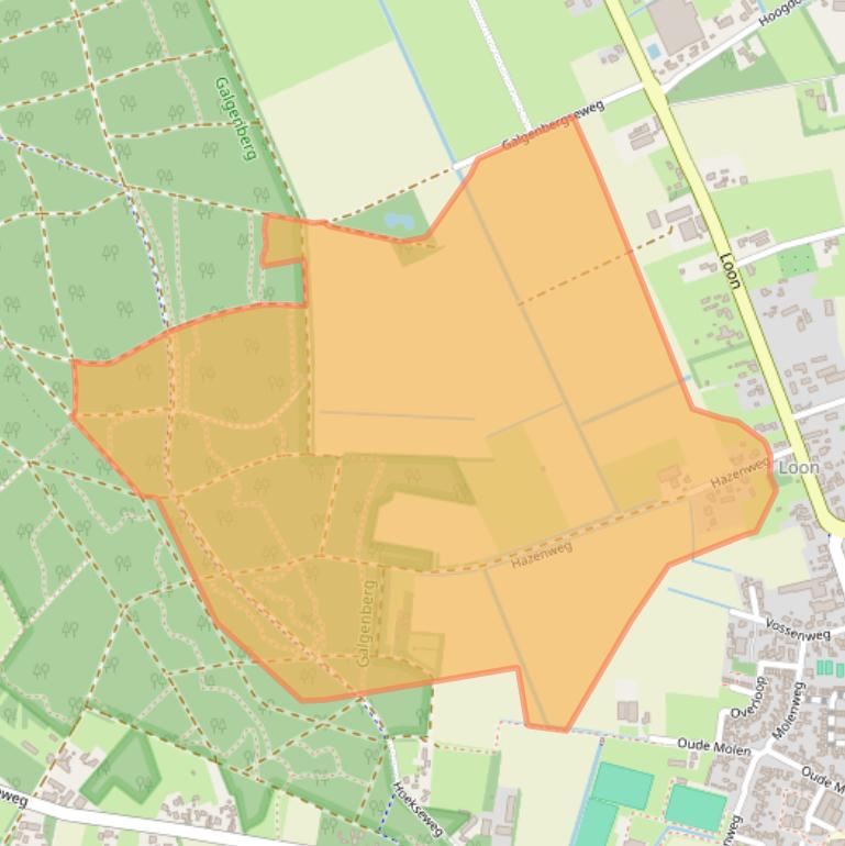Kaart van postcodegebied 5757AE.