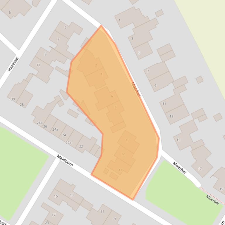 Kaart van postcodegebied 5757CE.