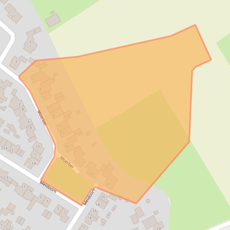 Kaart van postcodegebied 5757CG.