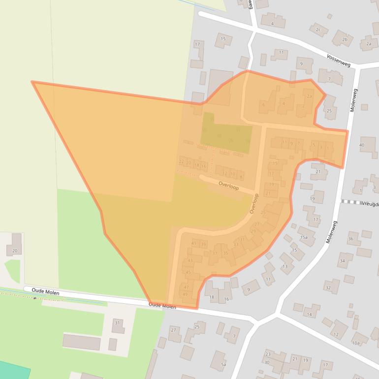 Kaart van postcodegebied 5757GR.