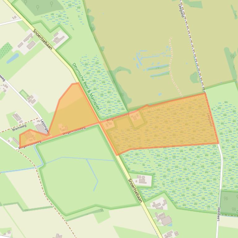 Kaart van postcodegebied 5757RC.